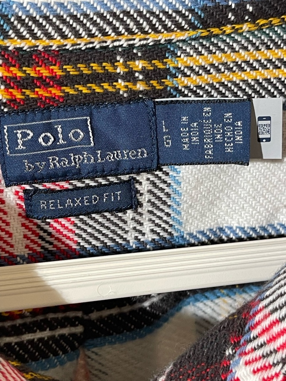 Polo Ralph Lauren Red, Black & White Plaid Relaxed Fit Shirt - Picture 4 of 8